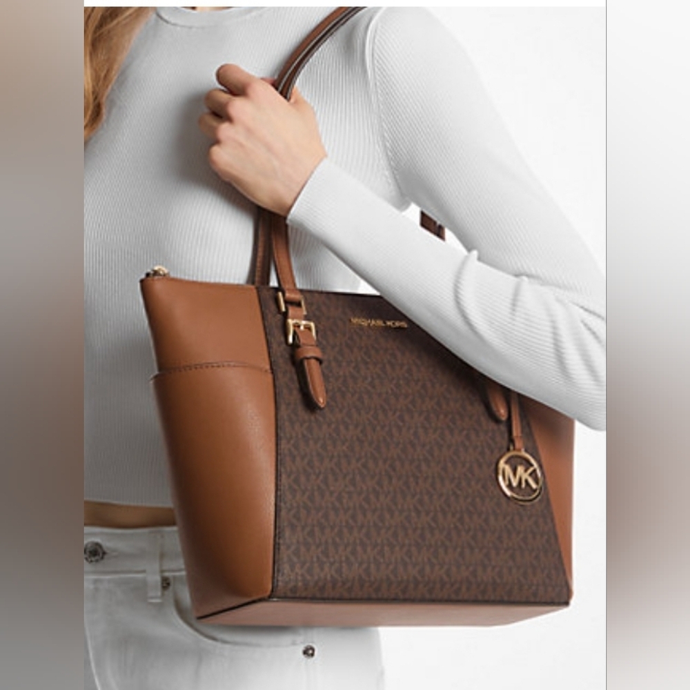 ⚡️🚨 NWT Michael Kors Charlotte Large Leather Tote Bag - Lowest Price🚨 - Picture 4 of 14